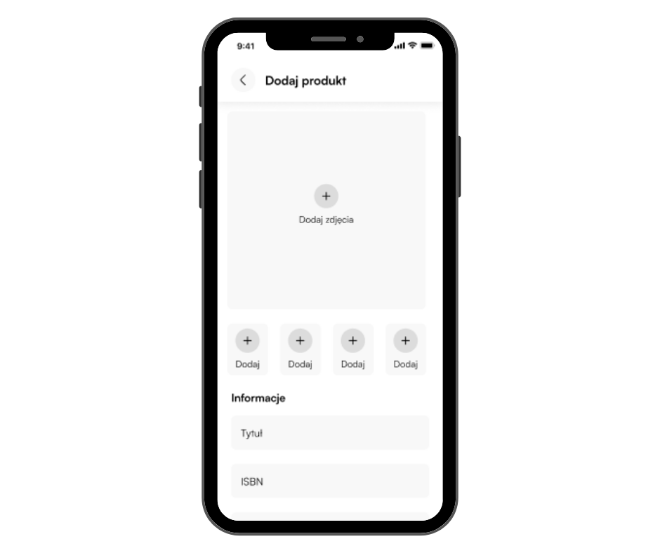 Dodawanie książki w aplikacji Swapie