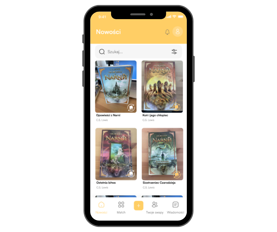 Przeglądanie feedu z dopasowanymi książkami