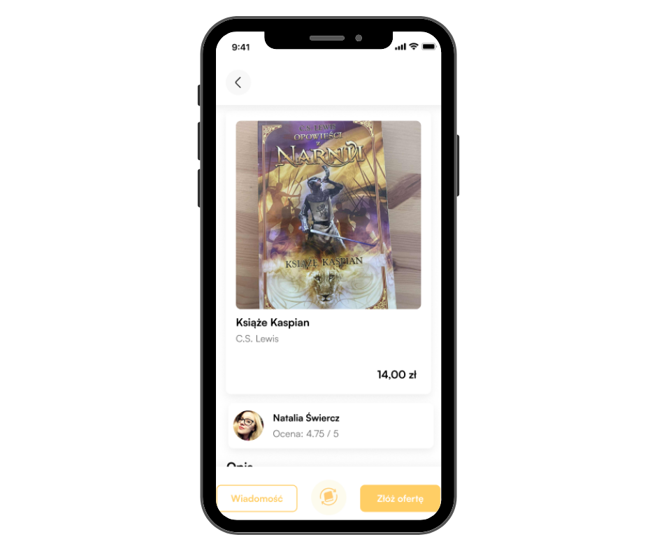 Składanie oferty wymiany książek